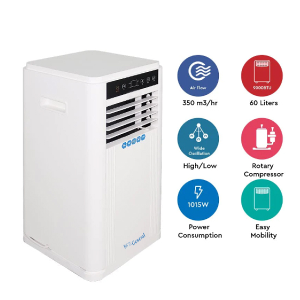 ac rebot2 Portable AC 9000BTU T1 Rotary R410a NPAC9000